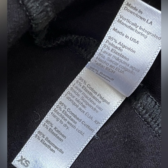 BLACK American Apparel high waist booty shorts, XS vintage 2005 made in USA - Picture 3 of 6